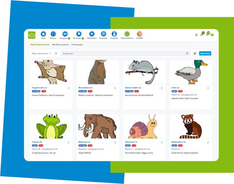 KreaWolke - Übersicht Klassenräume