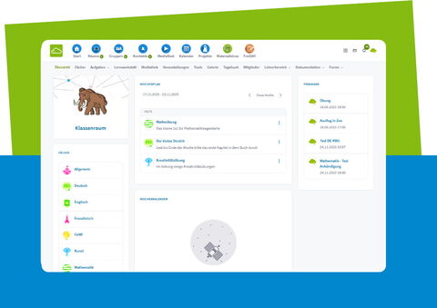 Startseite in Lernraum